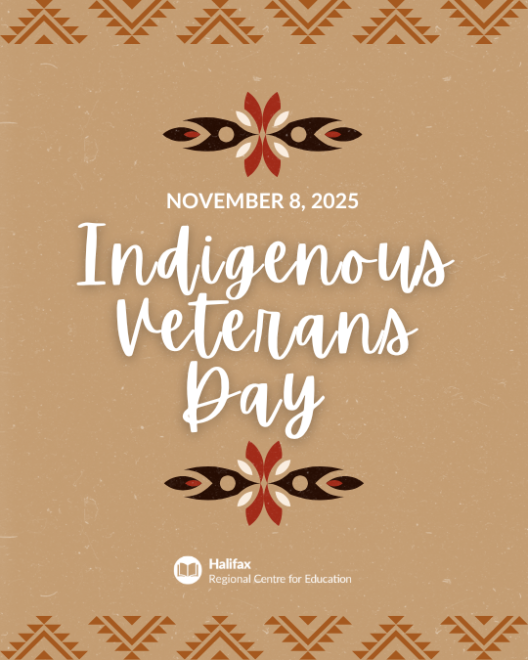 Indigenous veterans day with brown backround