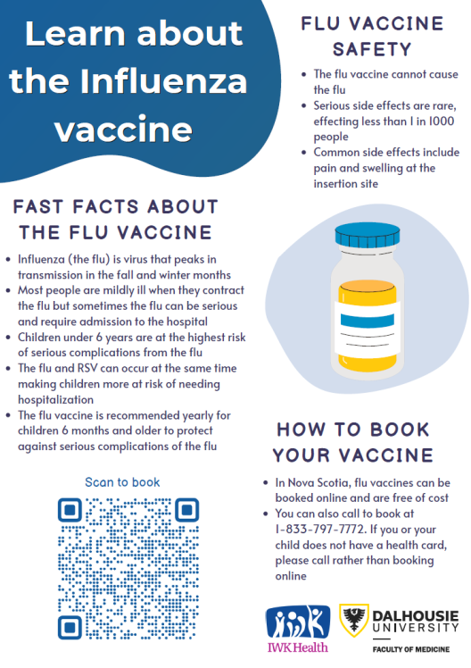 image with facts about influenza