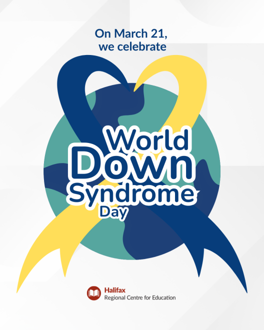 a world with world down syndrome day on it