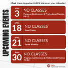 Image of important dates for April