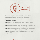 did you know in red, with tips about maintaining attendance 