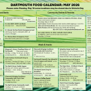 Dartmouth Food Calander for MAY 2026